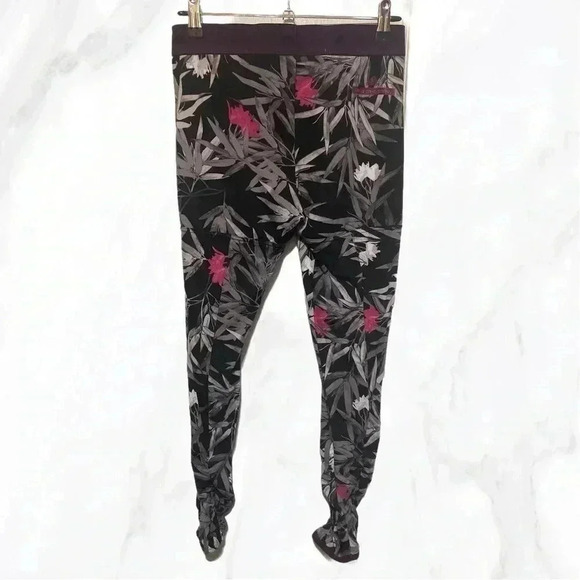 Stella McCartney x  Adidas floral purple black "clima bamboo" white leggings S - Picture 3 of 5
